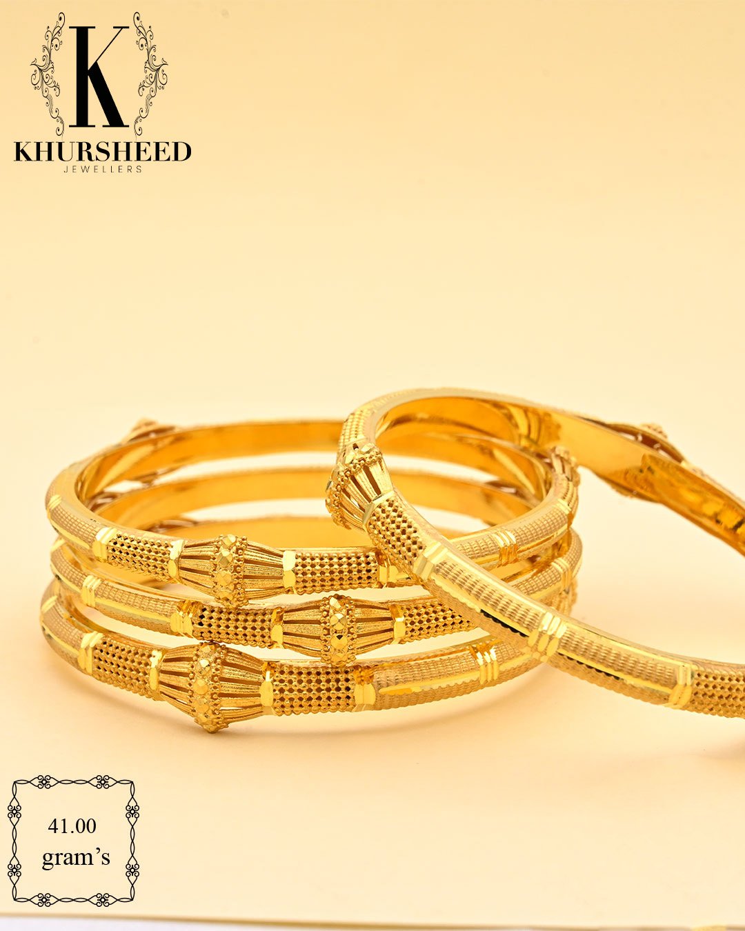 Explore elegant and stylish gold bangles for women. Shop the latest designs in real gold bangles, perfect for every occasion. Premium quality and timeless beauty.